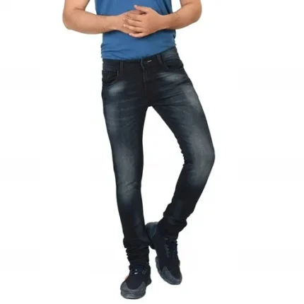 Blue And White Regular Fit Casual Wear Plain Dyed Faded Denim Jeans For Mens  at Best Price in Gorakhpur | M/s Raj Enterprises